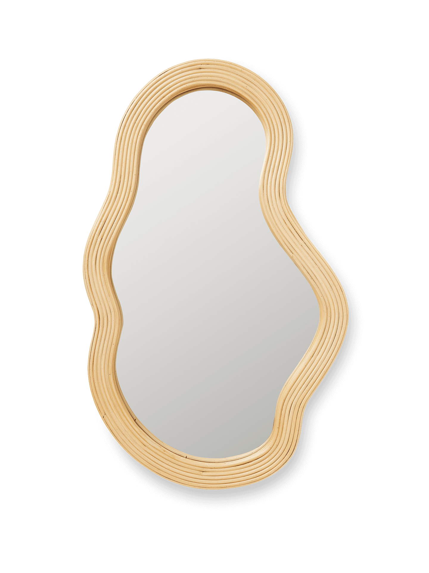Pond Rattan Mirror - Medium - Natural | Ferm Living