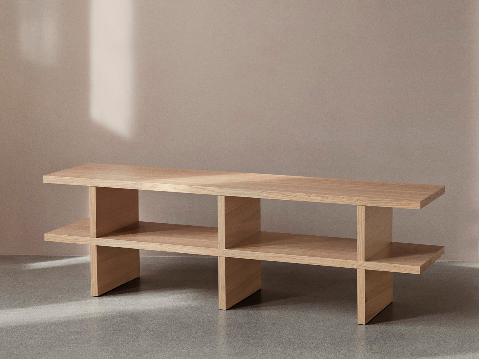 Kona Bench - Natural Oak Veneer | Ferm Living