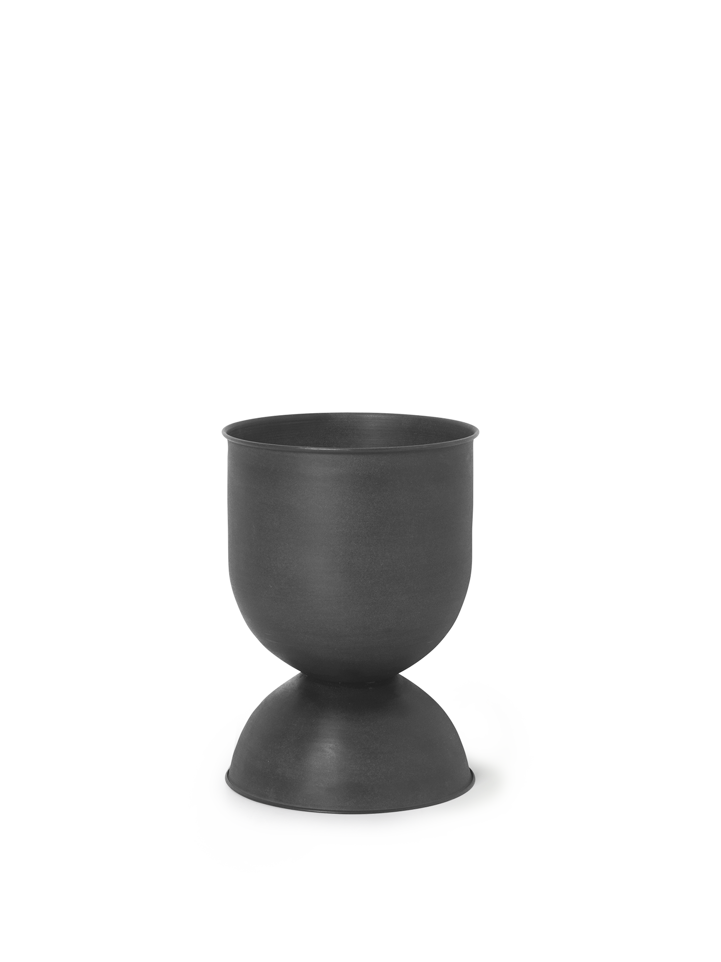 Small Hourglass Pot in Black - Ferm Living