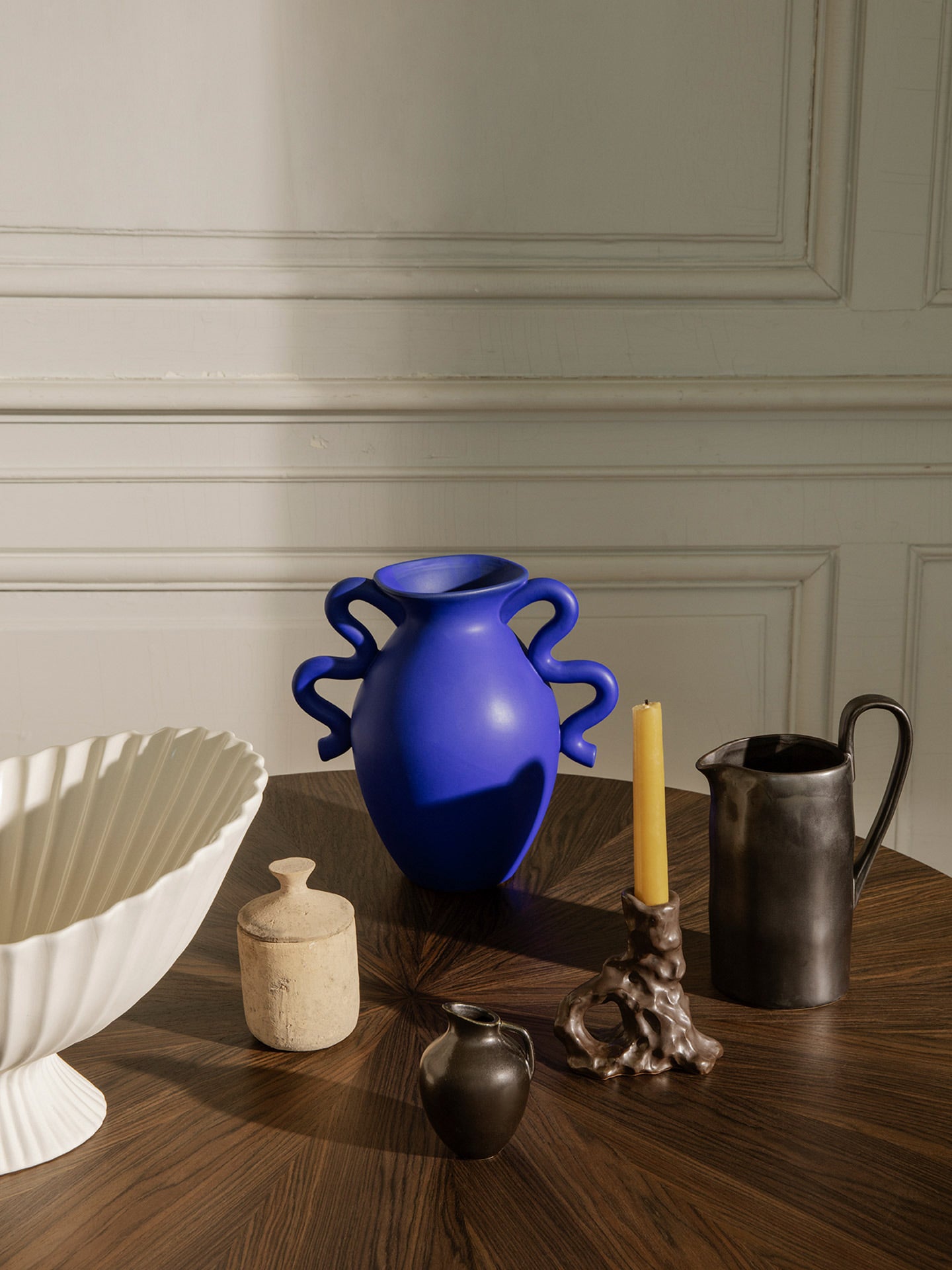 【早い者勝ち】fermlivingフラワーベースVerso Table Vase Verso Table Vase in Bright Blue by Ferm Living