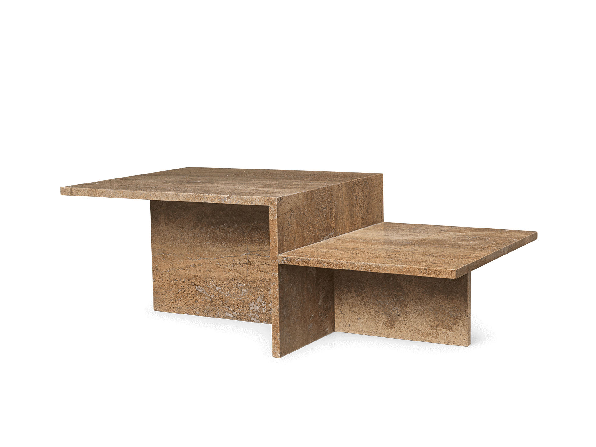 Distinct Coffee Table | Coffee table in travertine | Ferm Living
