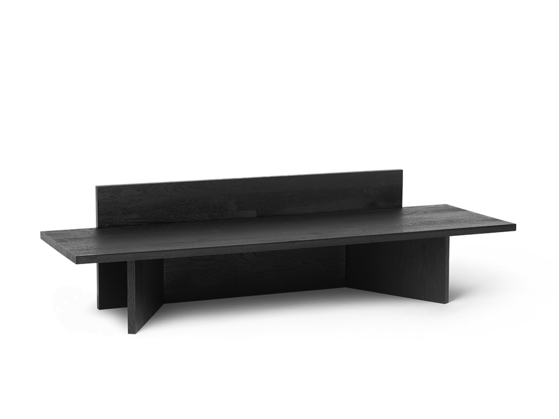 Oblique Bench - Black Stained Oak by Ferm Living