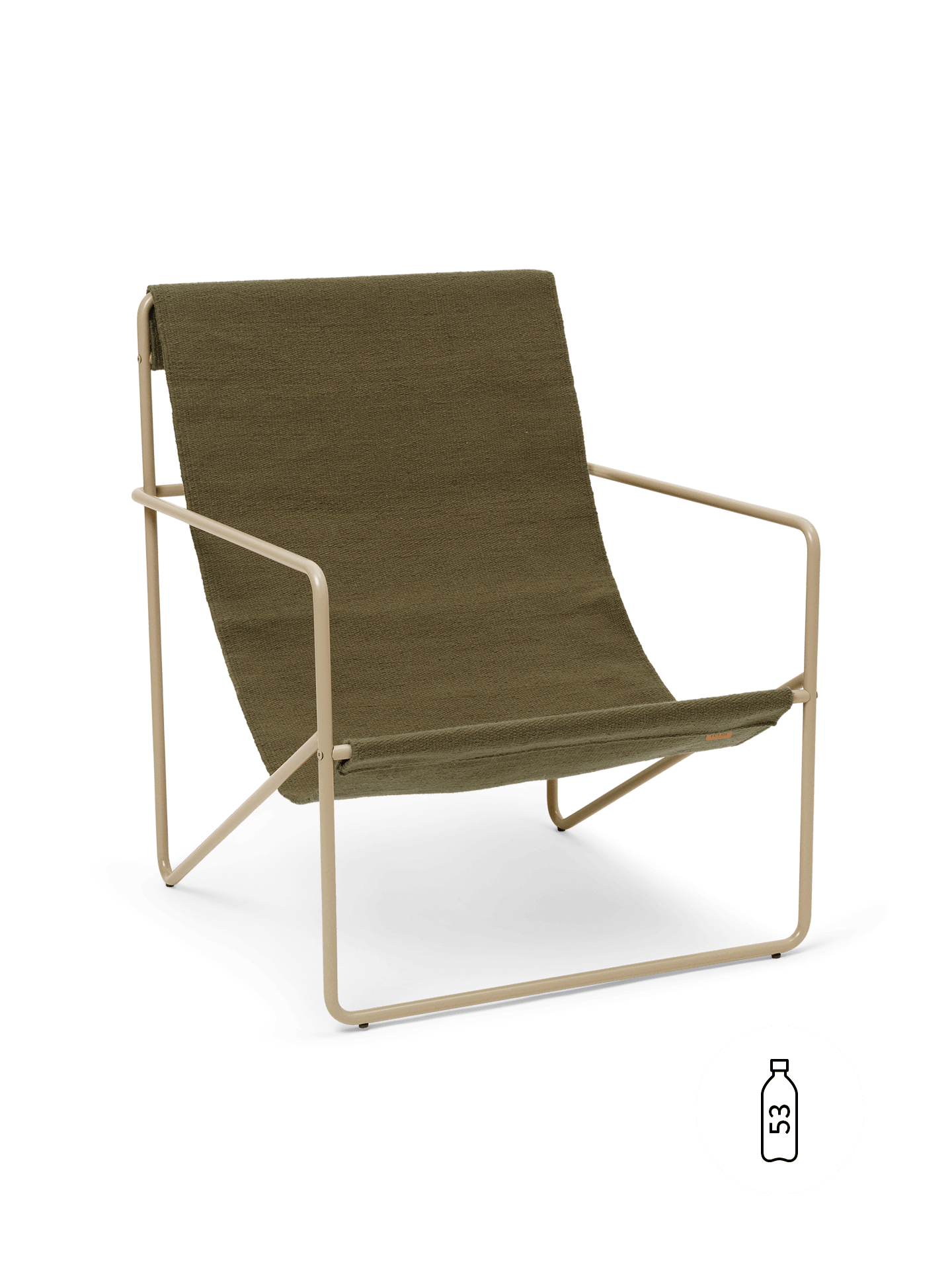 Desert Lounge Chair - Cashmere/Solid Cashmere by Ferm Living