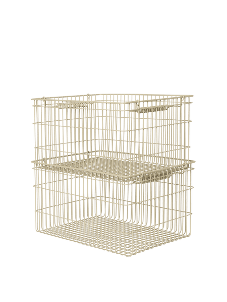Cala Stackable Baskets - Set of 2 - Beige | Ferm Living