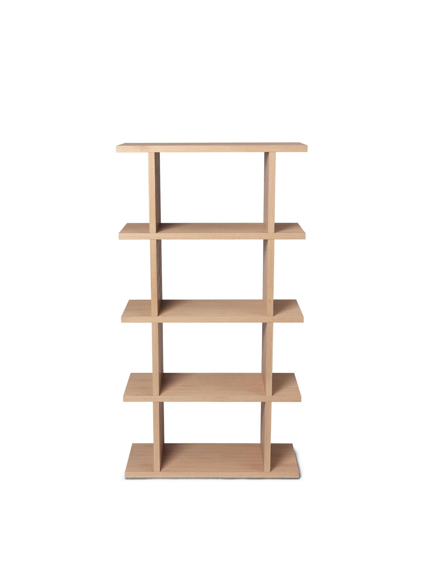 Kona Bookcase - 1x4 - Natural Oak Veneer | Ferm Living