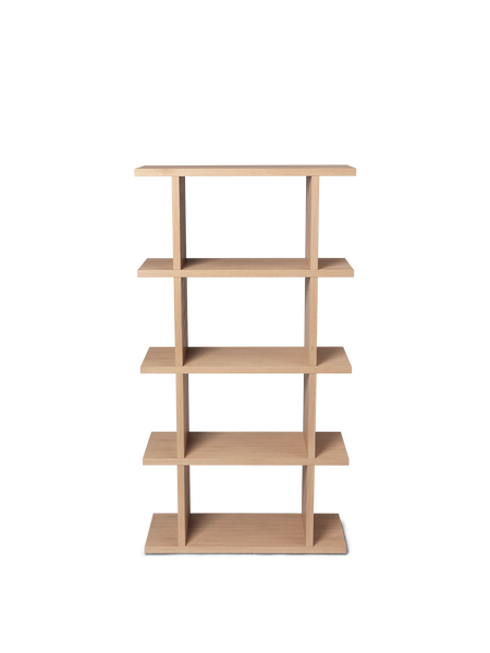 Kona Bookcase - 1x4 - Natural Oak Veneer | Ferm Living