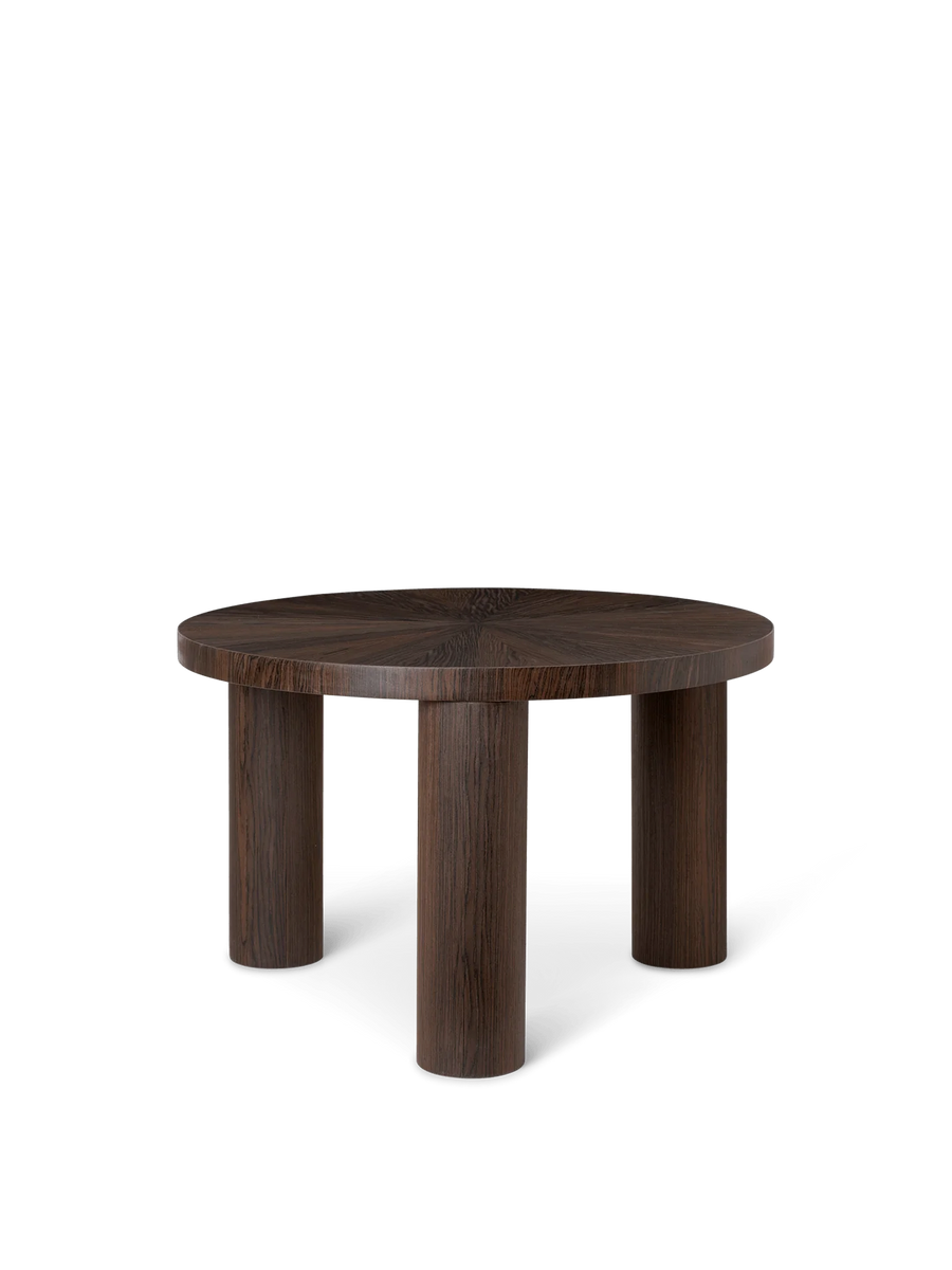 Ferm Living｜Post コーヒーテーブル（スモークドオーク） 円形 Post Coffee Table - Small - Smoked Oak Star/Plain by Ferm Living