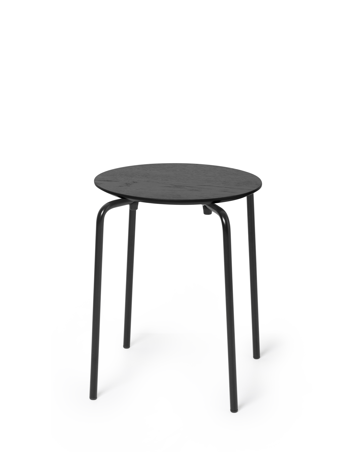 Ferm Living Herman Stoolダークステインドオーク/クローム The Herman stool in black oak matches any décor by Ferm Living