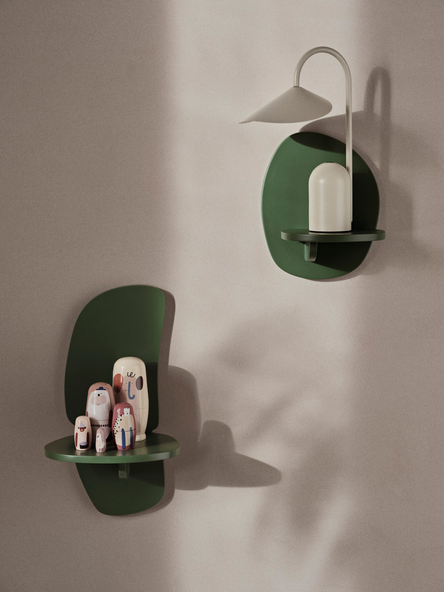 Pilu Shelf - Small - Green | Ferm Living
