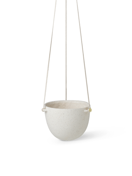 white ceramic hanging planter Ferm Living - Speckle Hanging Pot - Large
