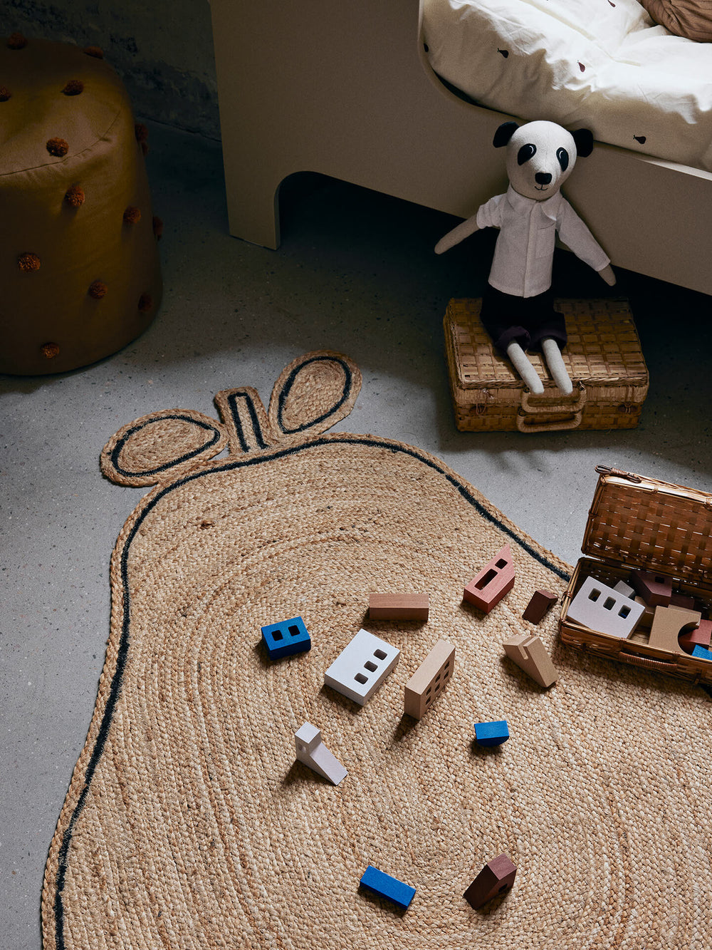 Braided Jute Rug – Natural | Pear-shaped rug | Ferm Living