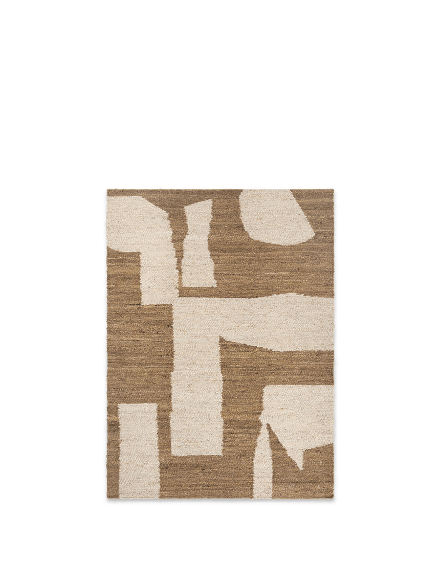 Piece Rug – Off-white/Light brown | A rug brimming with character ...