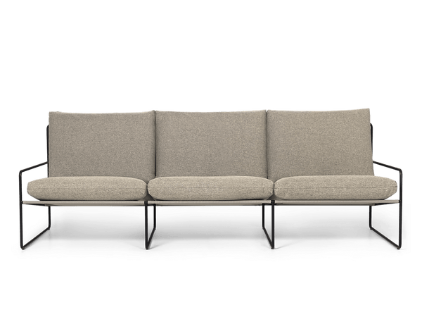 Desert 3-seater - Dolce - Black/Dark Sand | Ferm Living