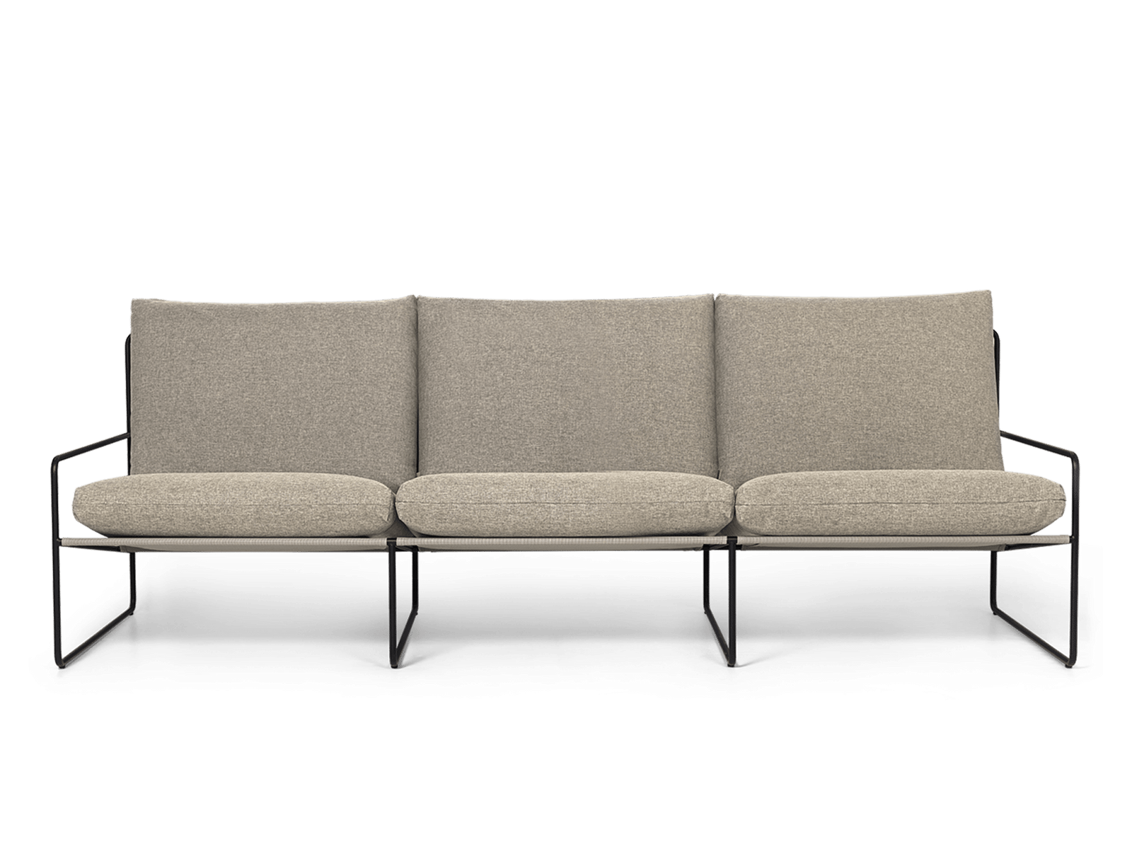 Desert 3-seater - Dolce - Black/Dark Sand | Ferm Living