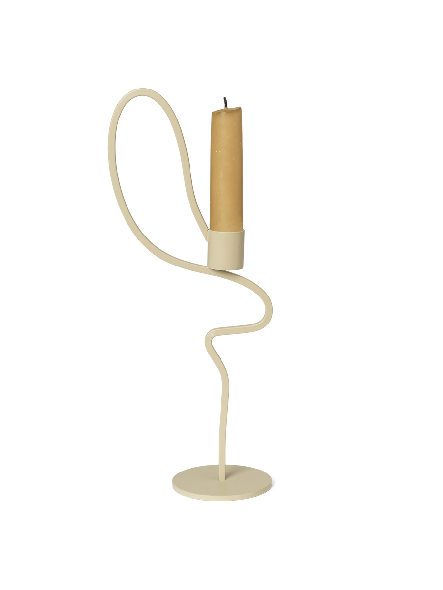 Valse Candle Holder - Tall - Cashmere