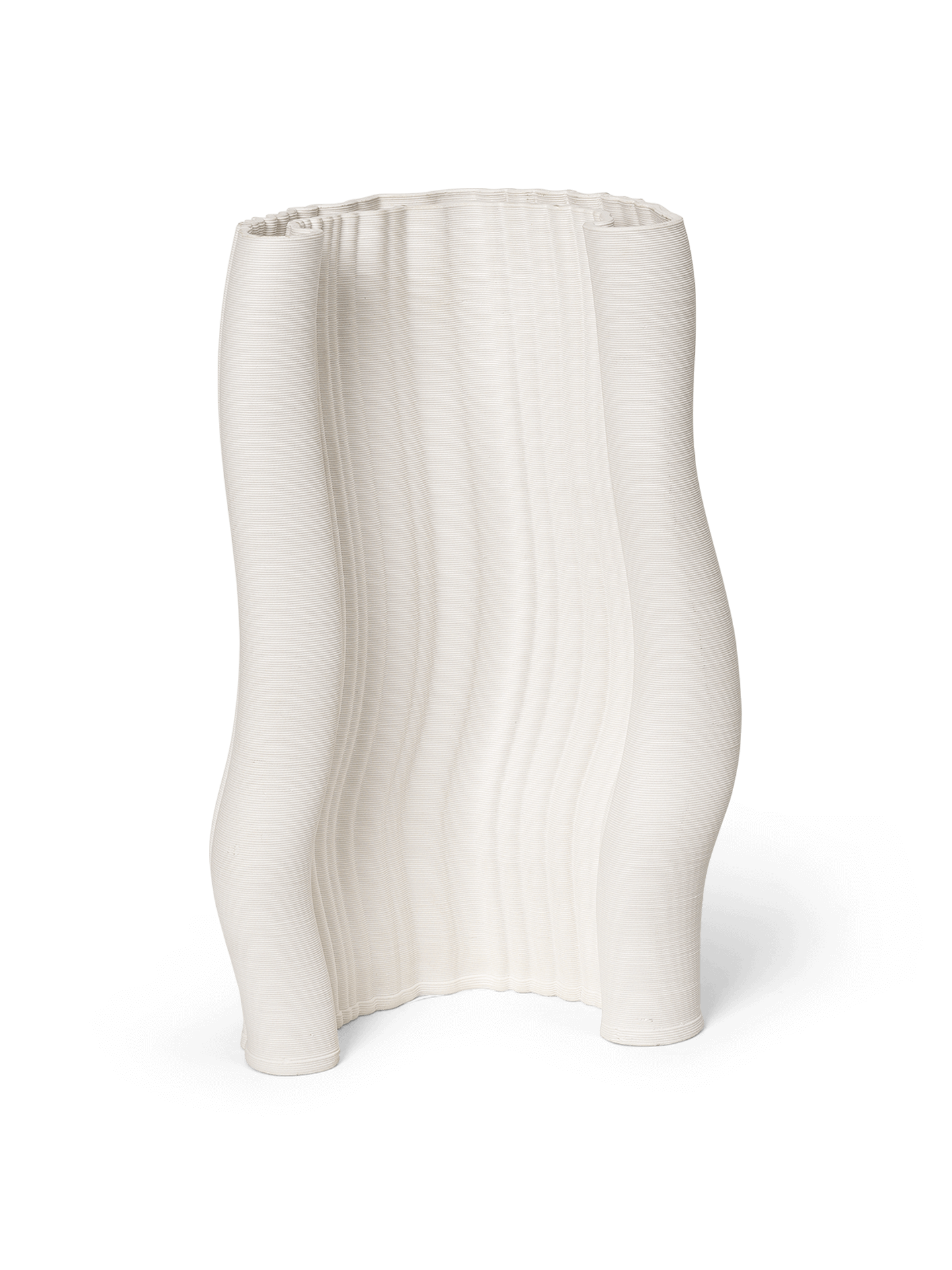 Moire Vase - Large - Off-White by Ferm Living