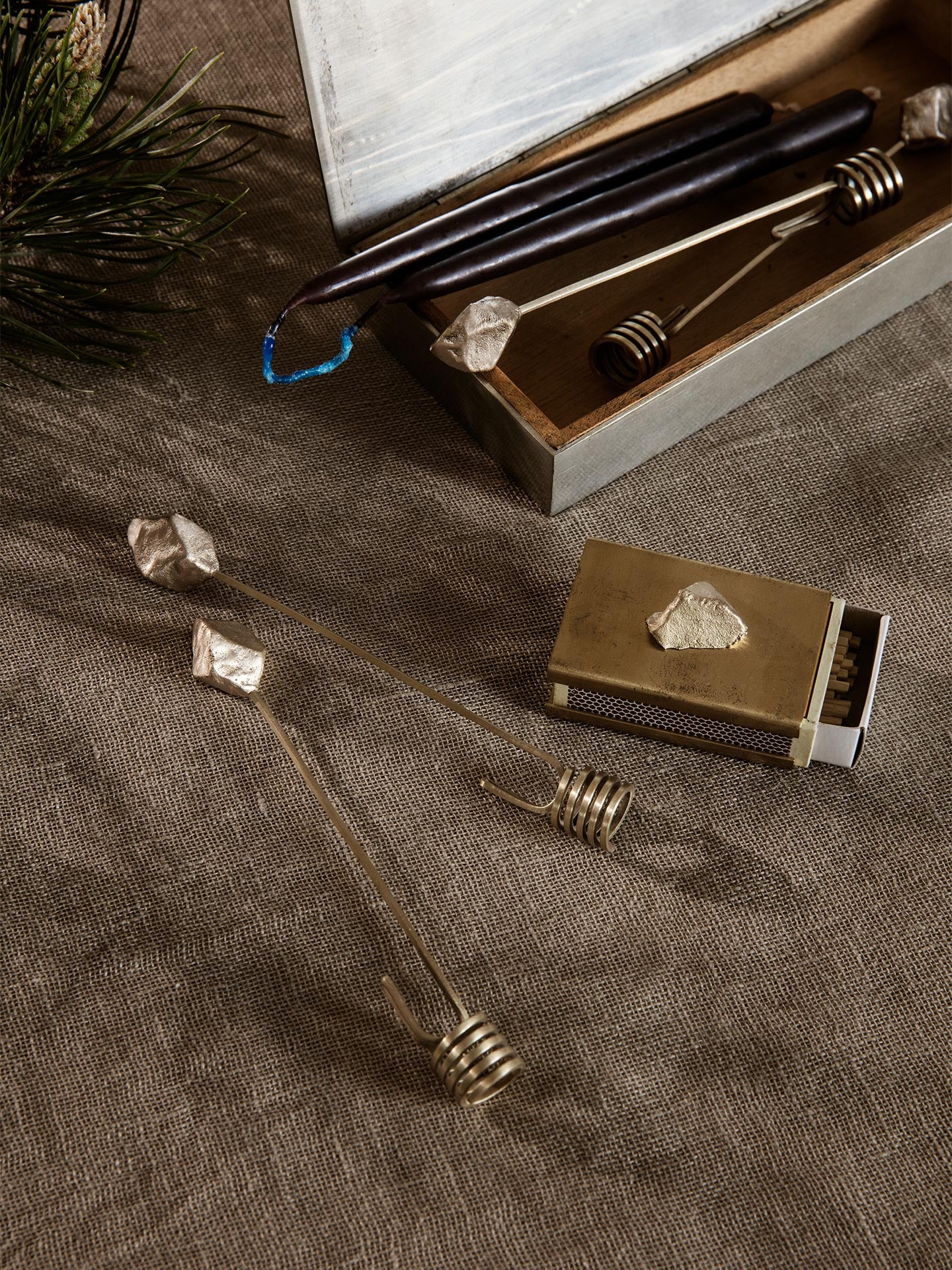 Ferm Living Stone Candle Holder - Thumbnail 2