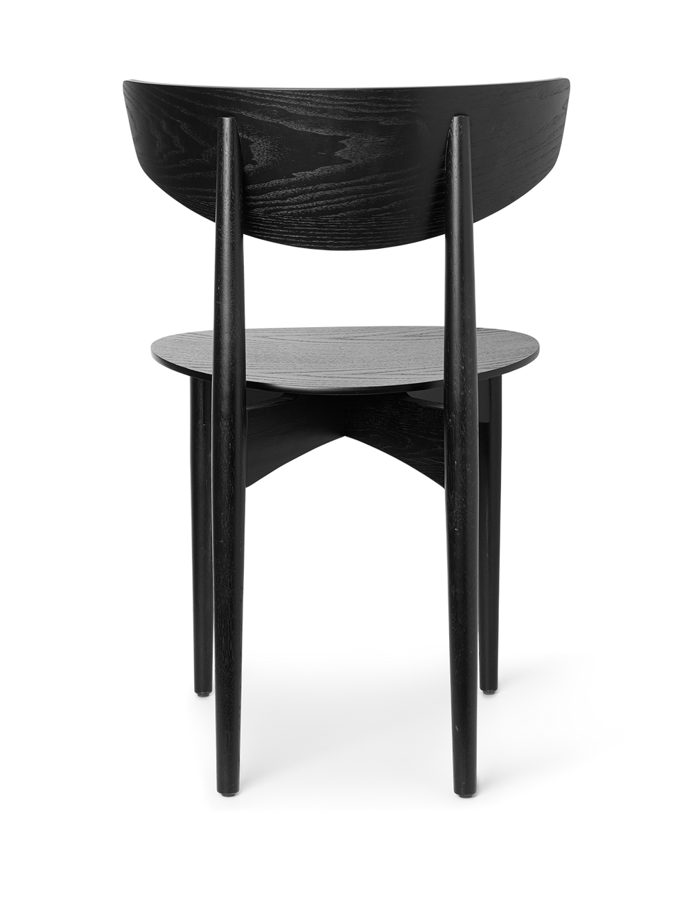 Herman Dining Chair - Wood - Black