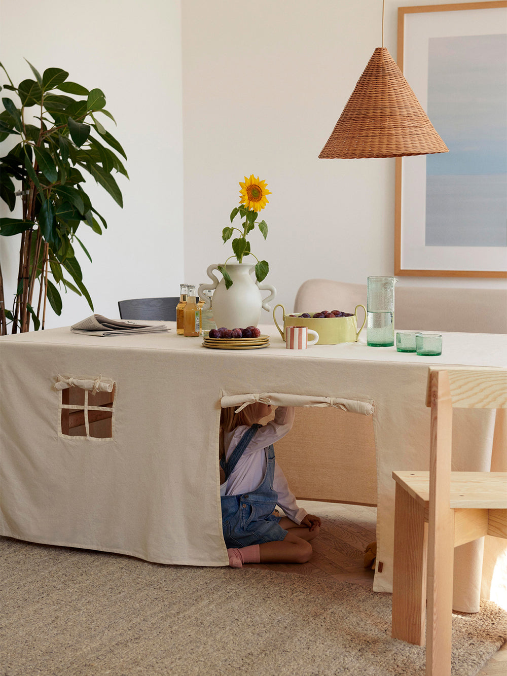 tablecloth tent Settle Table Cloth House - Off-white