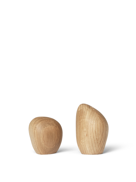Cairn Salt and Pepper Shakers - Set of 2 - Oak | fem LIVING – Ferm Cairn Salt and Pepper Shakers - Set of 2 - Oak | fem LIVING – Ferm