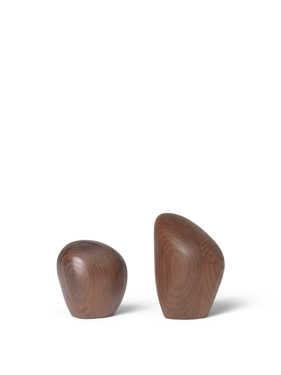 Cairn Salt and Pepper Shakers - Set of 2 - Dark Brown | Ferm Living