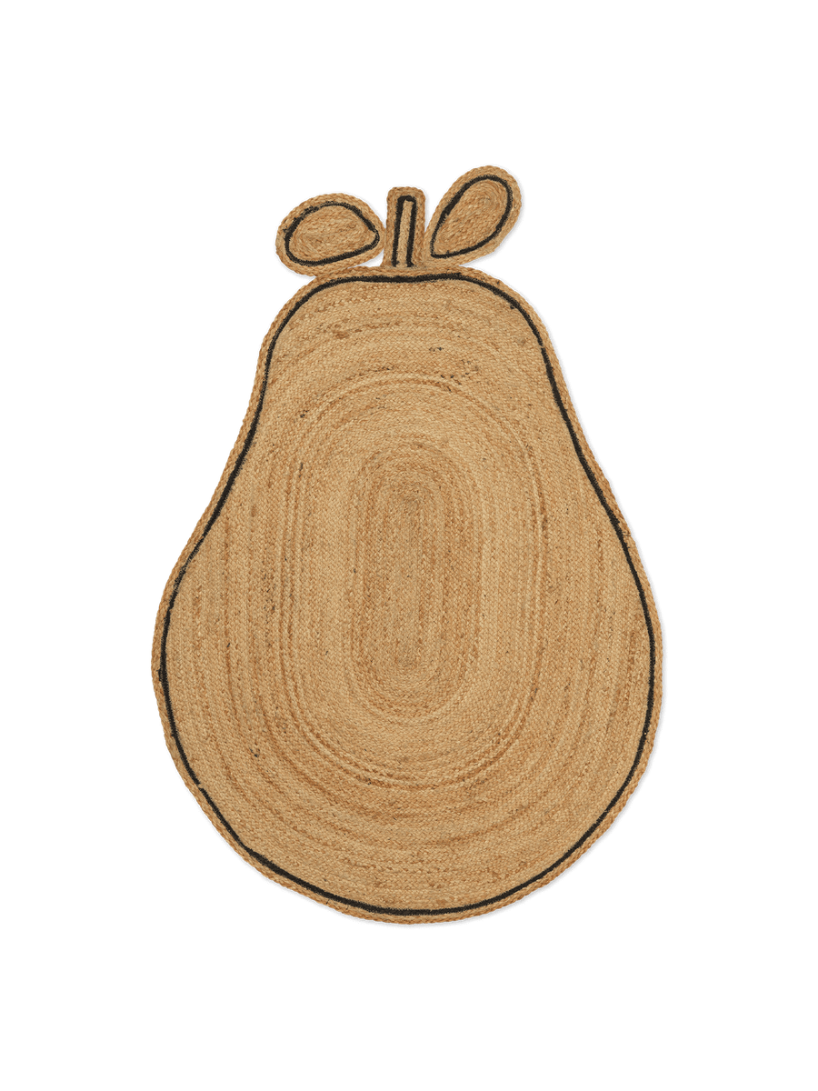 Braided Jute Rug – Natural | Pear-shaped rug | Ferm Living