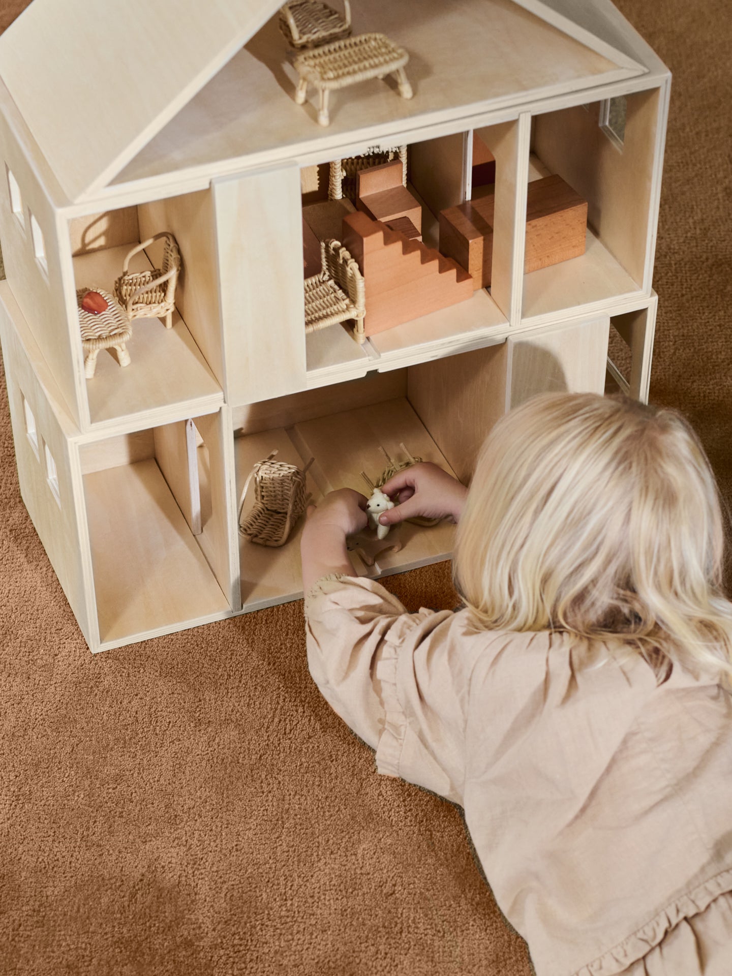 Toro Stackable House - Natural | Ferm Living