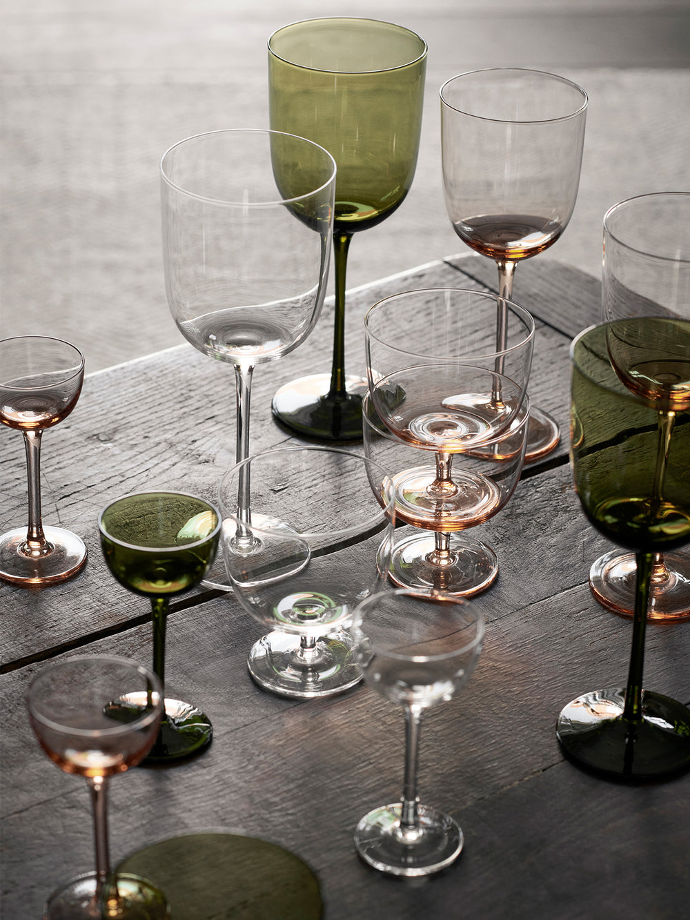 Host White Wine Glasses - Set of 2 - Moss Green