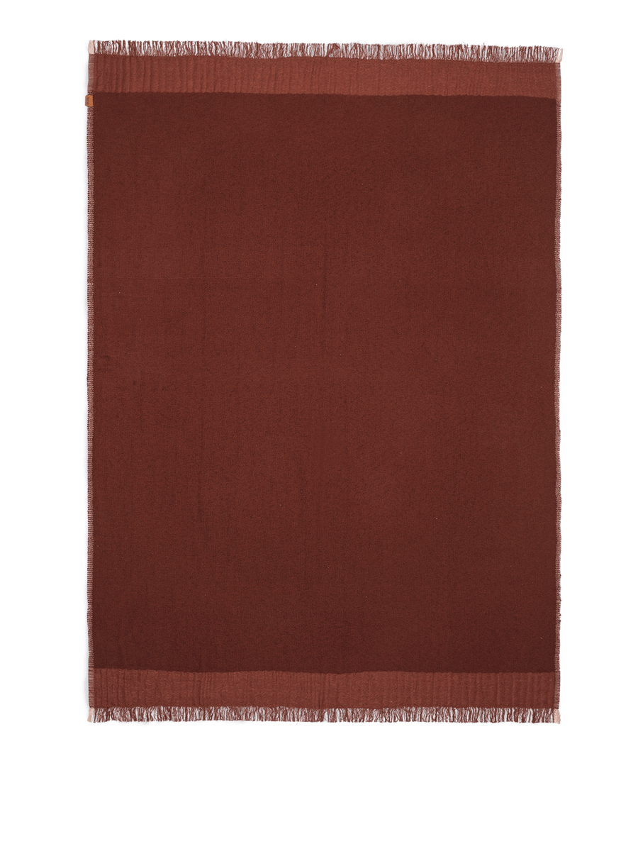 Weaver Throw - Red Brown