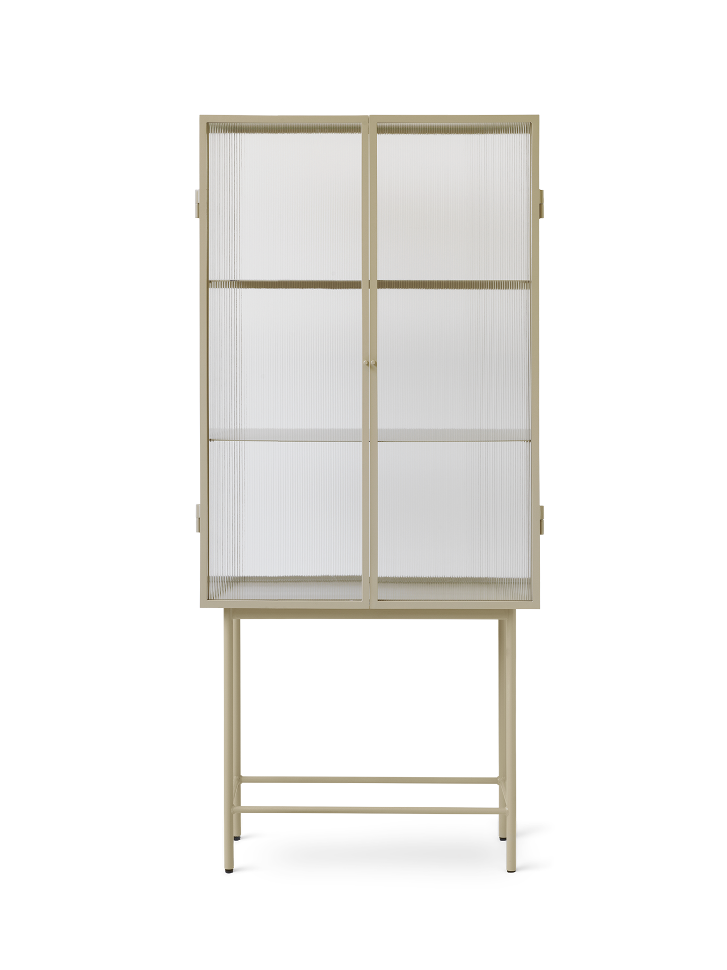 Ferm Living - Haze Vitrine - Reeded Glass