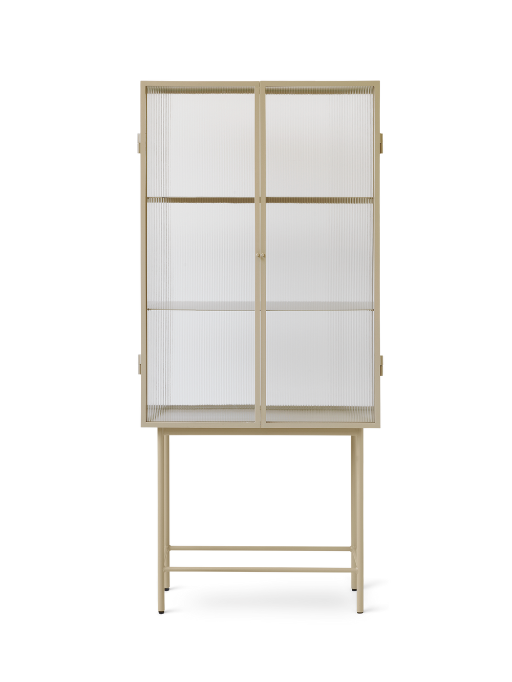 Ferm Living - Haze Vitrine - Reeded Glass