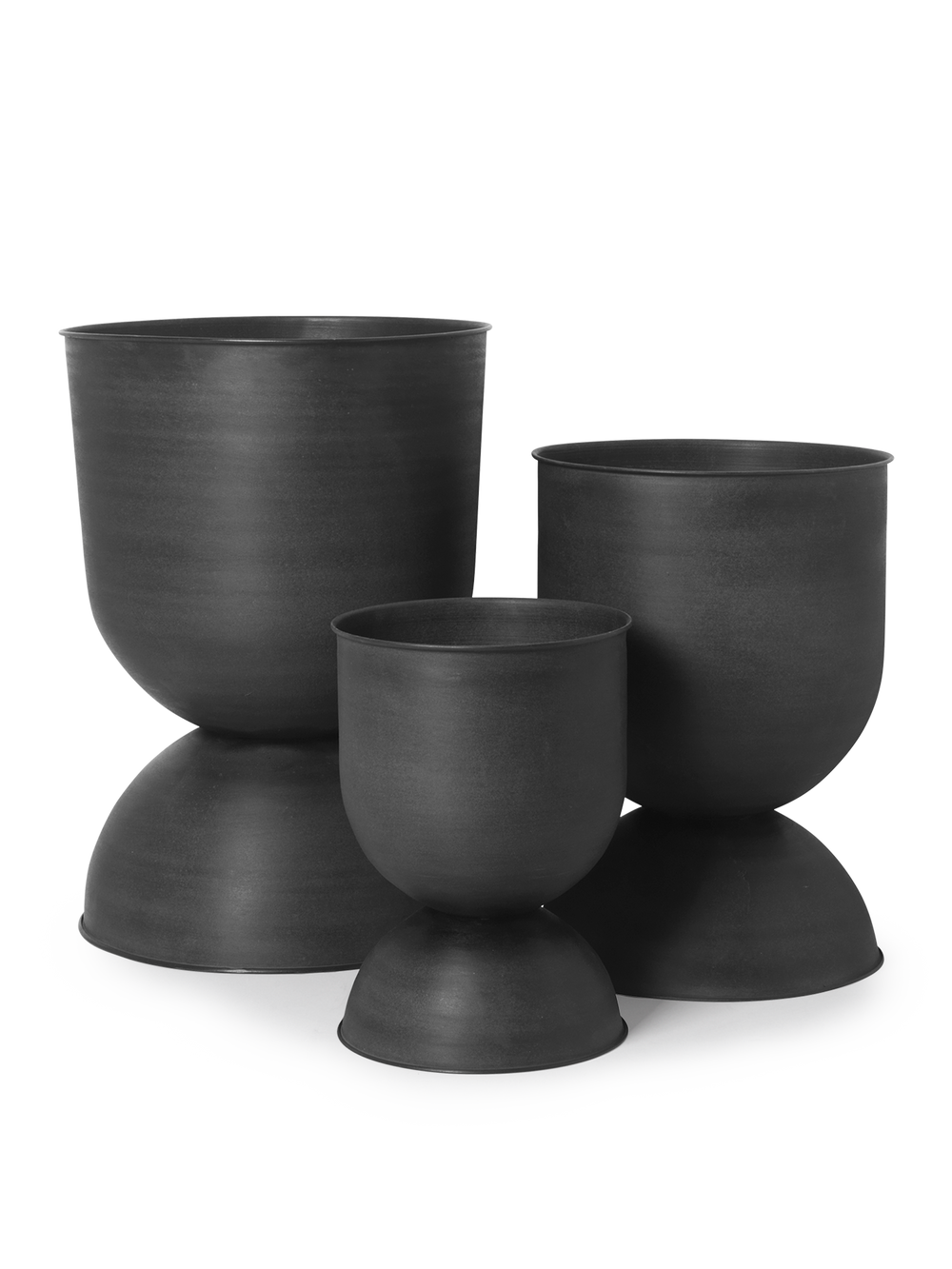 ferm living plant pot Small Hourglass Pot in Black